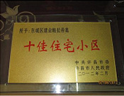 2012年2月9日，許昌建業(yè)帕拉帝奧被許昌市委市人民政府評為十佳住宅小區(qū)。